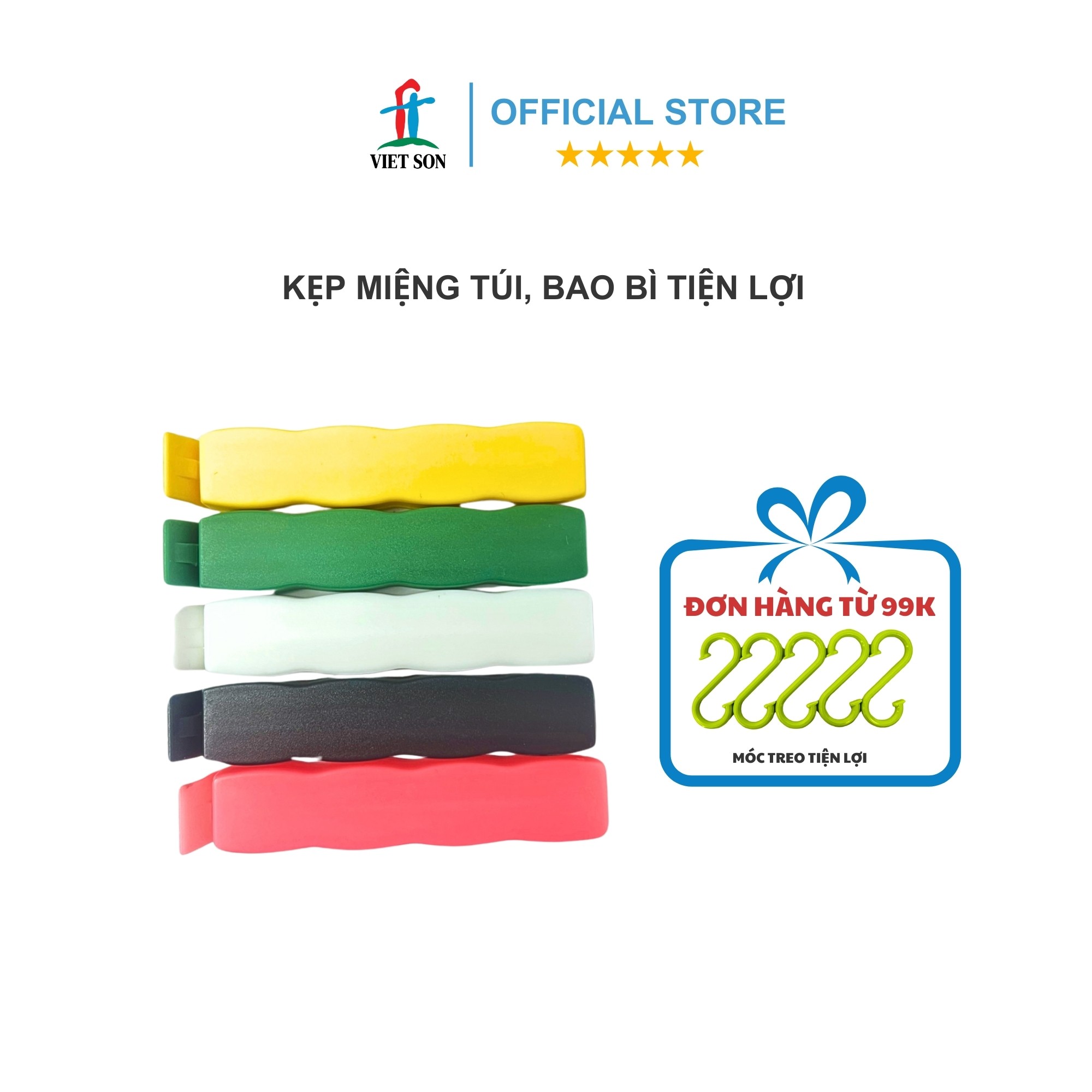 Kẹp Miệng Túi, Bao Bì Thực Phẩm VIETSON Tiện Lợi